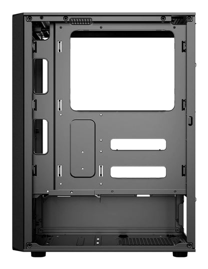 Gabinete Gamer Balam Rush Compact Media Torre Dragonfly Wood GM580 / Negro