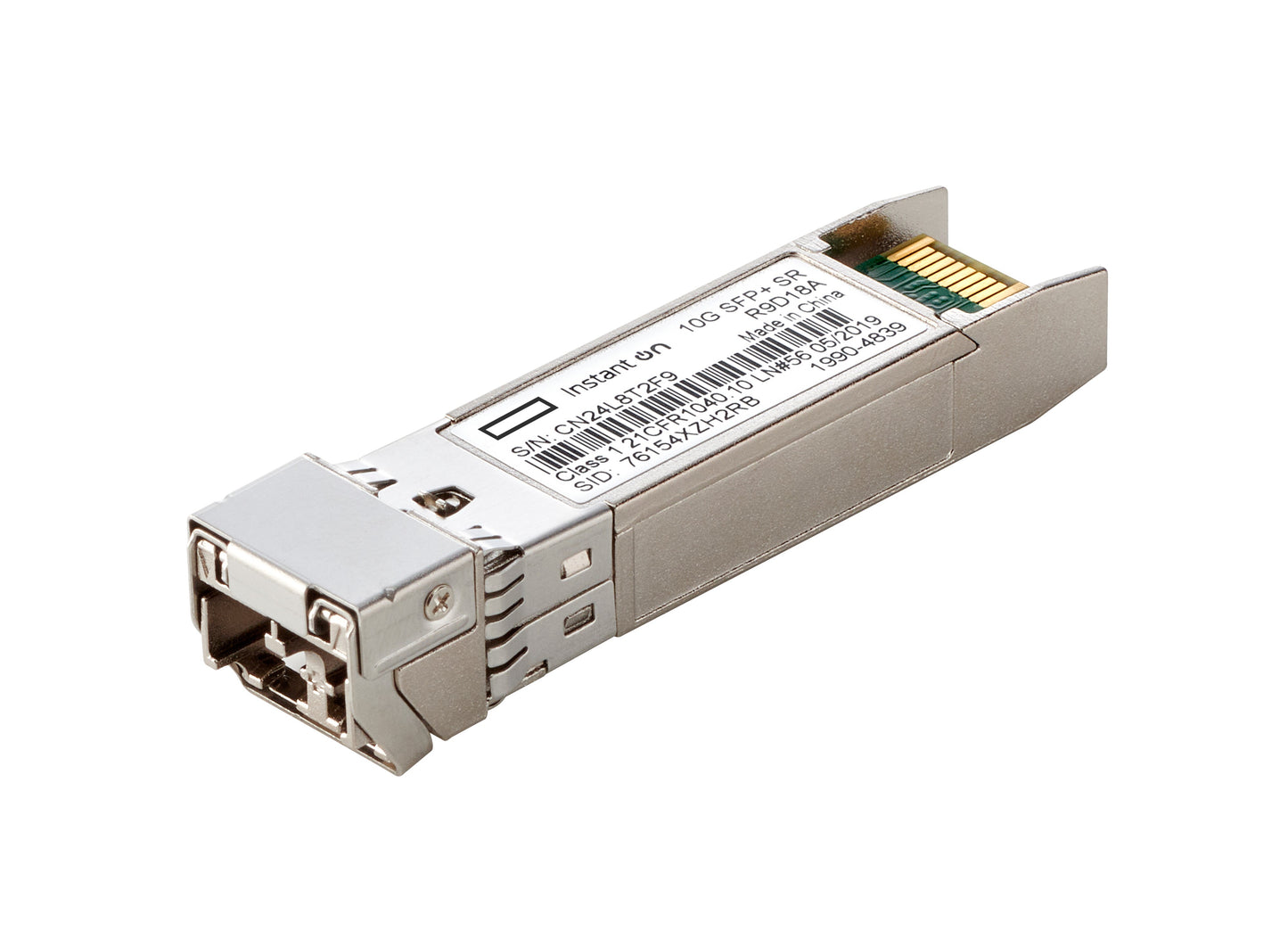 HPE Aruba Networking Networking Instant On 10G SFP+ LC SR 300m OM3 MMF Transceiver módulo de red del transceptor Fibra óptica 10000 Mbit/s SFP+