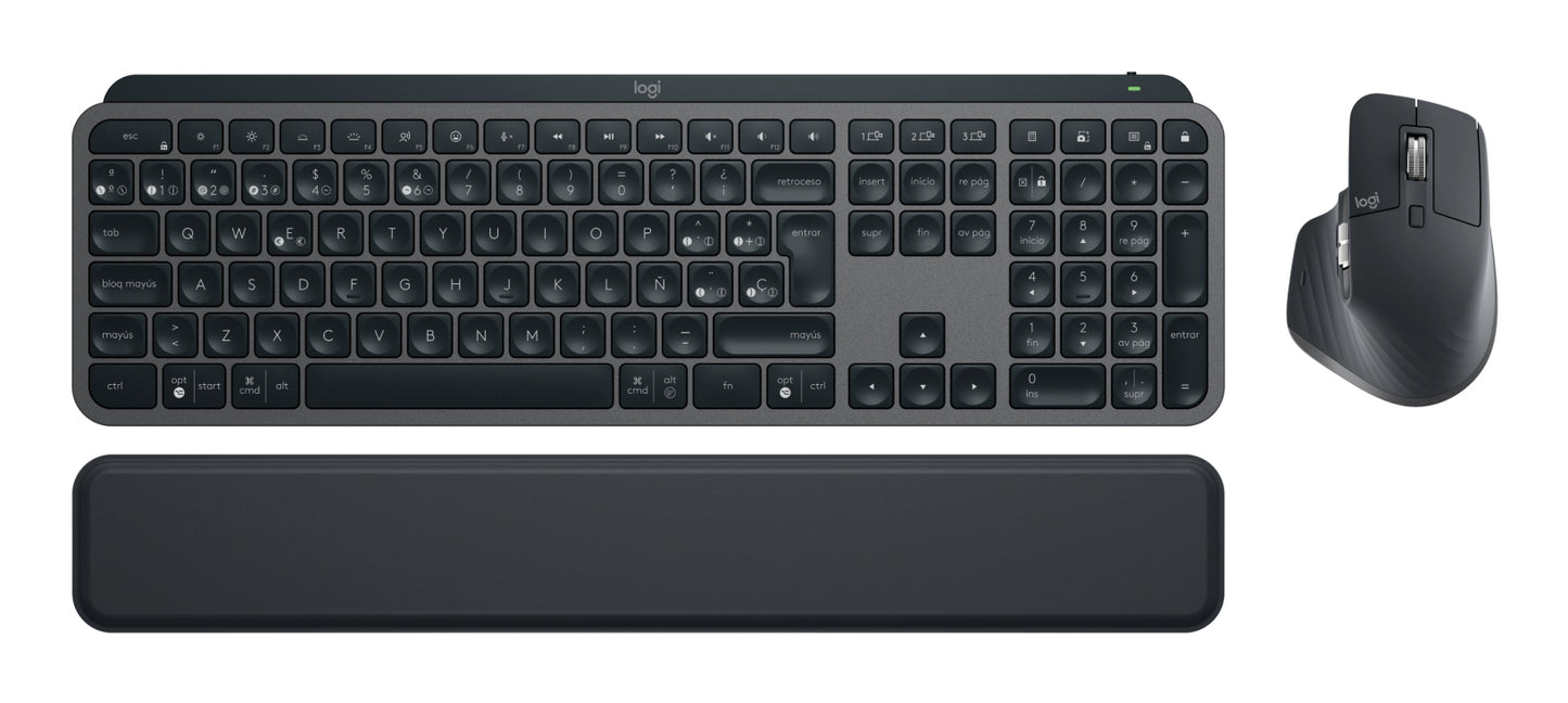 Logitech MX Keys combo for Business Gen 2 teclado Ratón incluido Oficina RF inalámbrico + bluetooth QWERTY Español Grafito