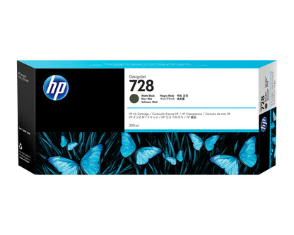 Tinta HP LF 728 DesignJet Negro Mate 300ML