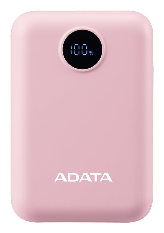 Power Bank Adata 10000mAh Digital PC10022 Rosa