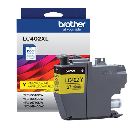 Brother LC402XLYS cartucho de tinta 1 pieza(s) Original Alto rendimiento (XL) Amarillo