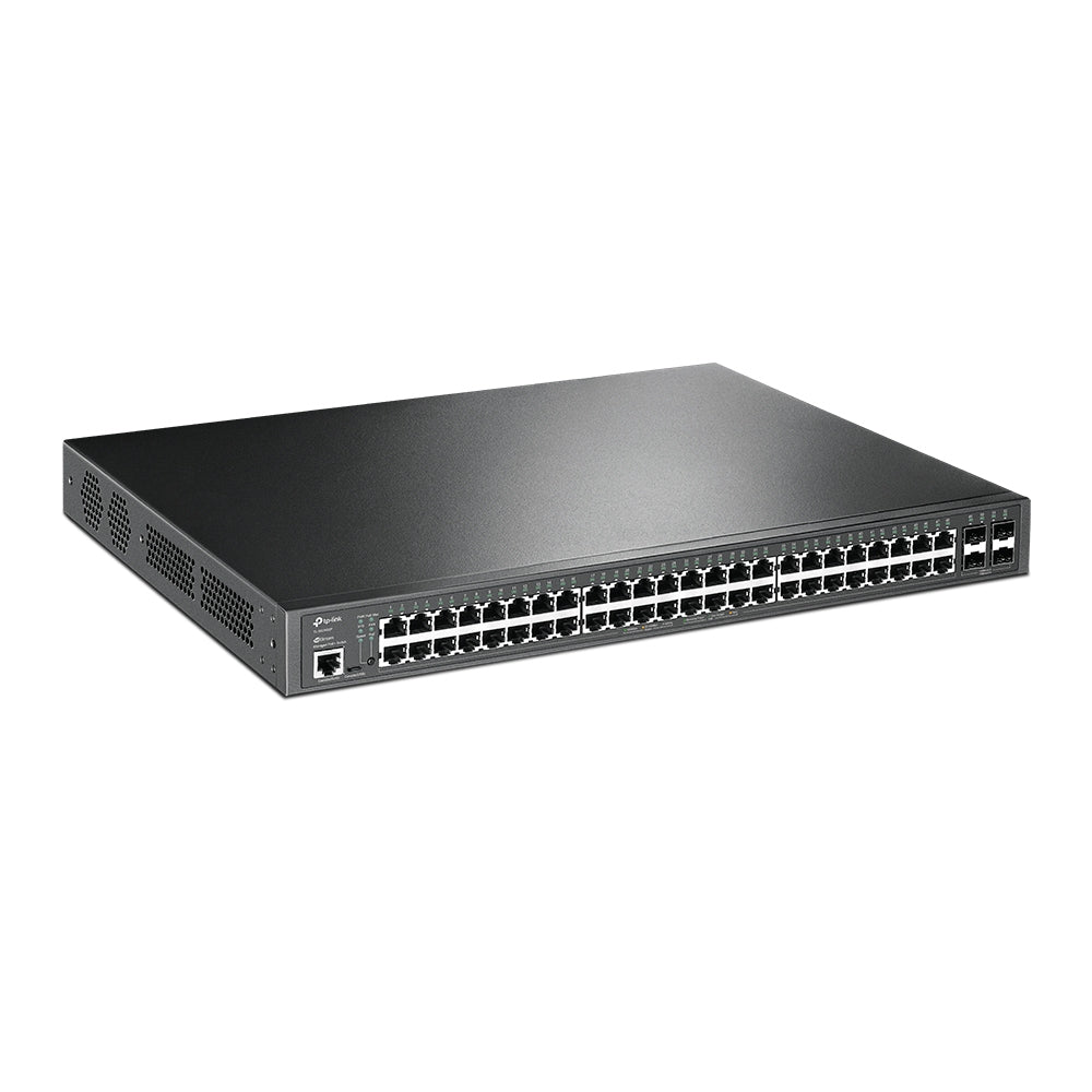 TP-Link JetStream TL-SG3452P dispositivo de redes Gestionado L2/L3 Gigabit Ethernet (10/100/1000) Energía sobre Ethernet (PoE) 1U Negro