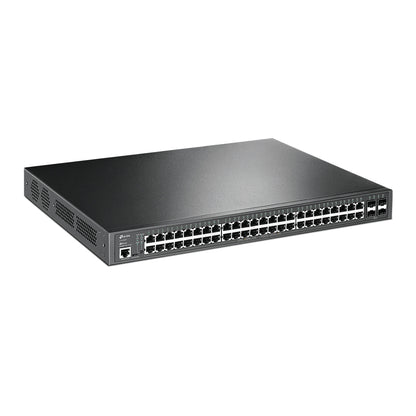 TP-Link JetStream TL-SG3452P dispositivo de redes Gestionado L2/L3 Gigabit Ethernet (10/100/1000) Energía sobre Ethernet (PoE) 1U Negro