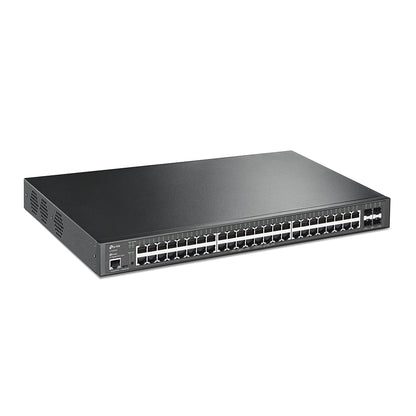 TP-Link JetStream TL-SG3452XP dispositivo de redes Gestionado L2+ Gigabit Ethernet (10/100/1000) Energía sobre Ethernet (PoE) 1U Negro