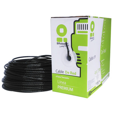 BRobotix 181005 cable de red Negro 100 m Cat5e U/UTP (UTP)