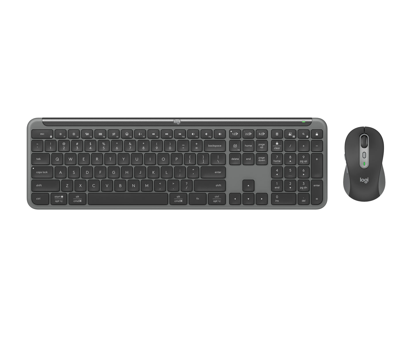 Kit Teclado y Mouse Logitech MK950 Inalambrico  Graphite