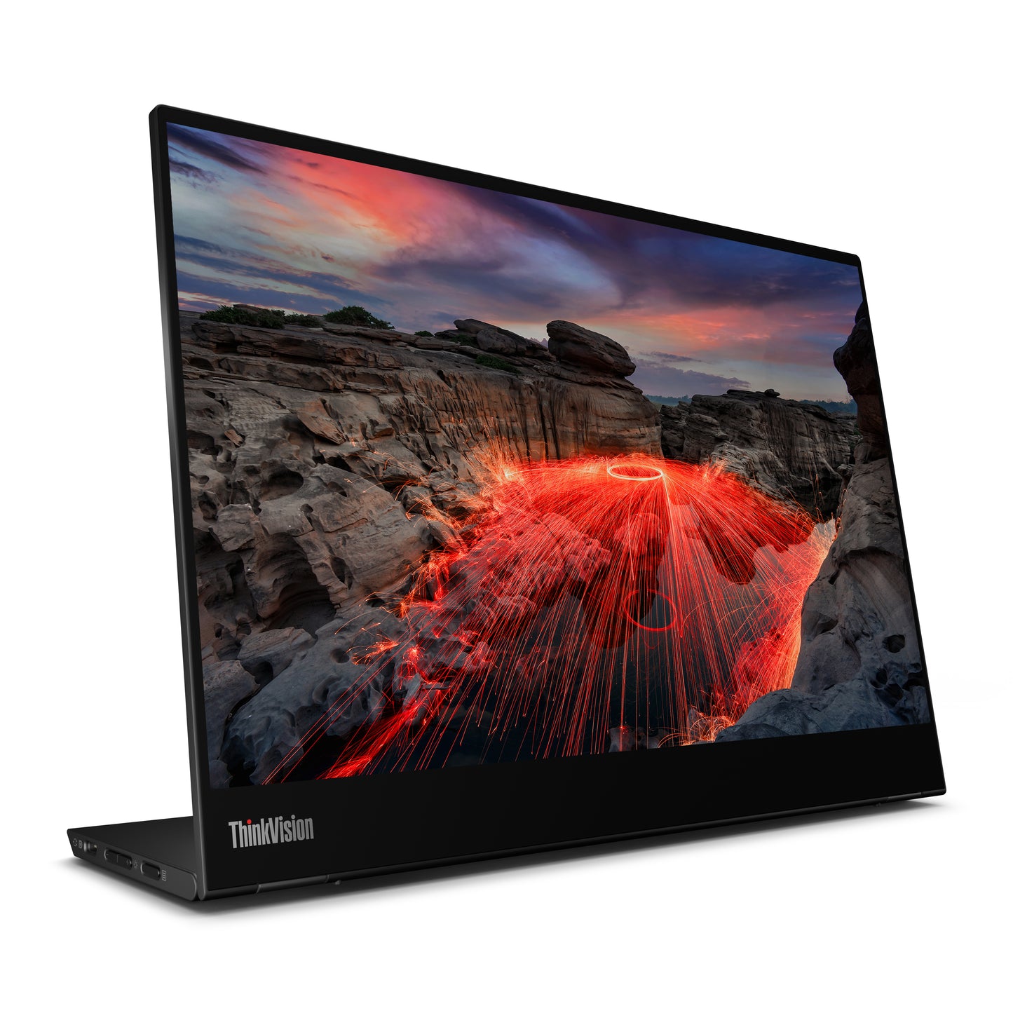 Lenovo ThinkVision M14t monitor de computadora 35.6 cm (14") 2240 x 1400 Pixeles 2.2K LED Pantalla táctil Negro