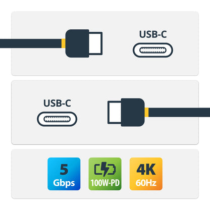 StarTech.com RUSB315CC2MBR cable USB USB 3.2 Gen 1 (3.1 Gen 1) 5 Gbit/s Negro