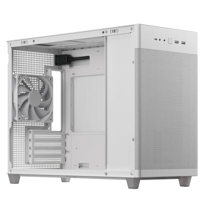 Gabinete Asus Prime AP201 White Paneles de Malla Micro ATX Blanco
