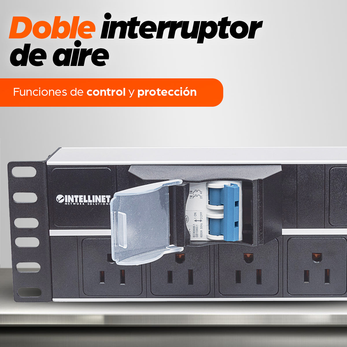 Intellinet 714075 accesorio para rack Barra eléctrica