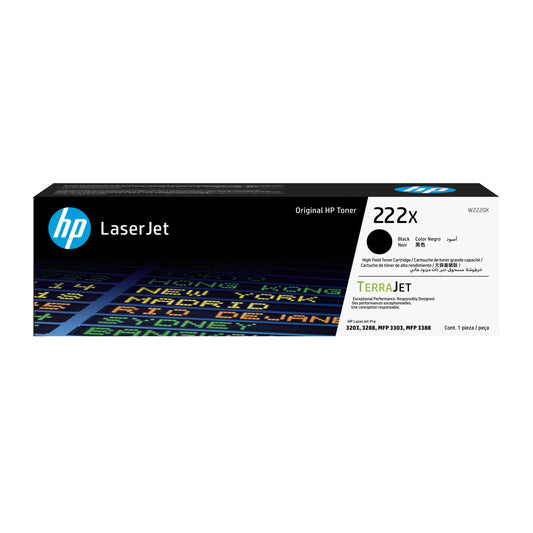 Toner HP LaserJet 222X Negro