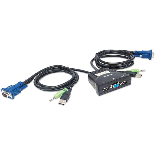Manhattan 151245 interruptor KVM Negro