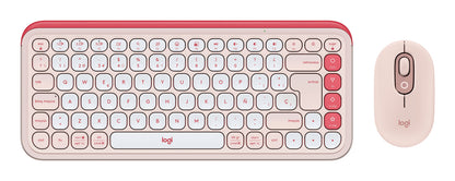 Logitech 920-013053 teclado Ratón incluido Universal Bluetooth QWERTY Español Rosa