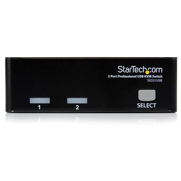 StarTech.com SV231USB interruptor KVM Negro