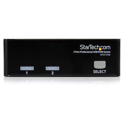 StarTech.com SV231USB interruptor KVM Negro
