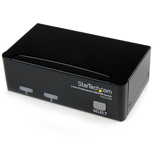 StarTech.com SV231USB interruptor KVM Negro