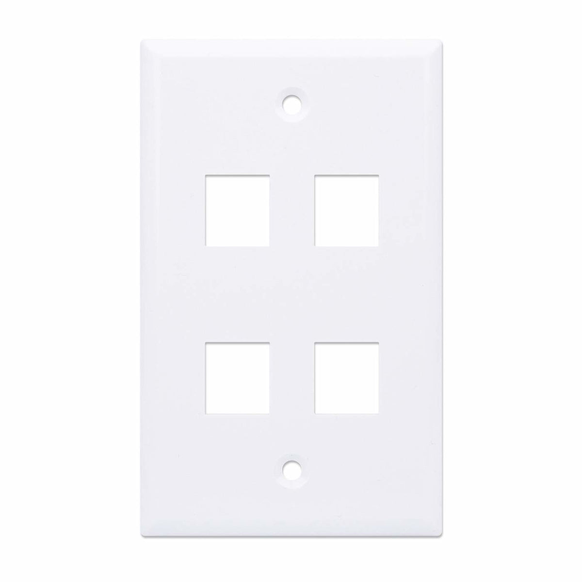 Tapa Intellinet para Caja 4 Perforaciones Color Blanco