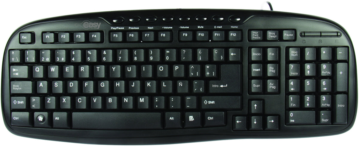 Perfect Choice EL-993384 teclado Hogar USB QWERTY Negro