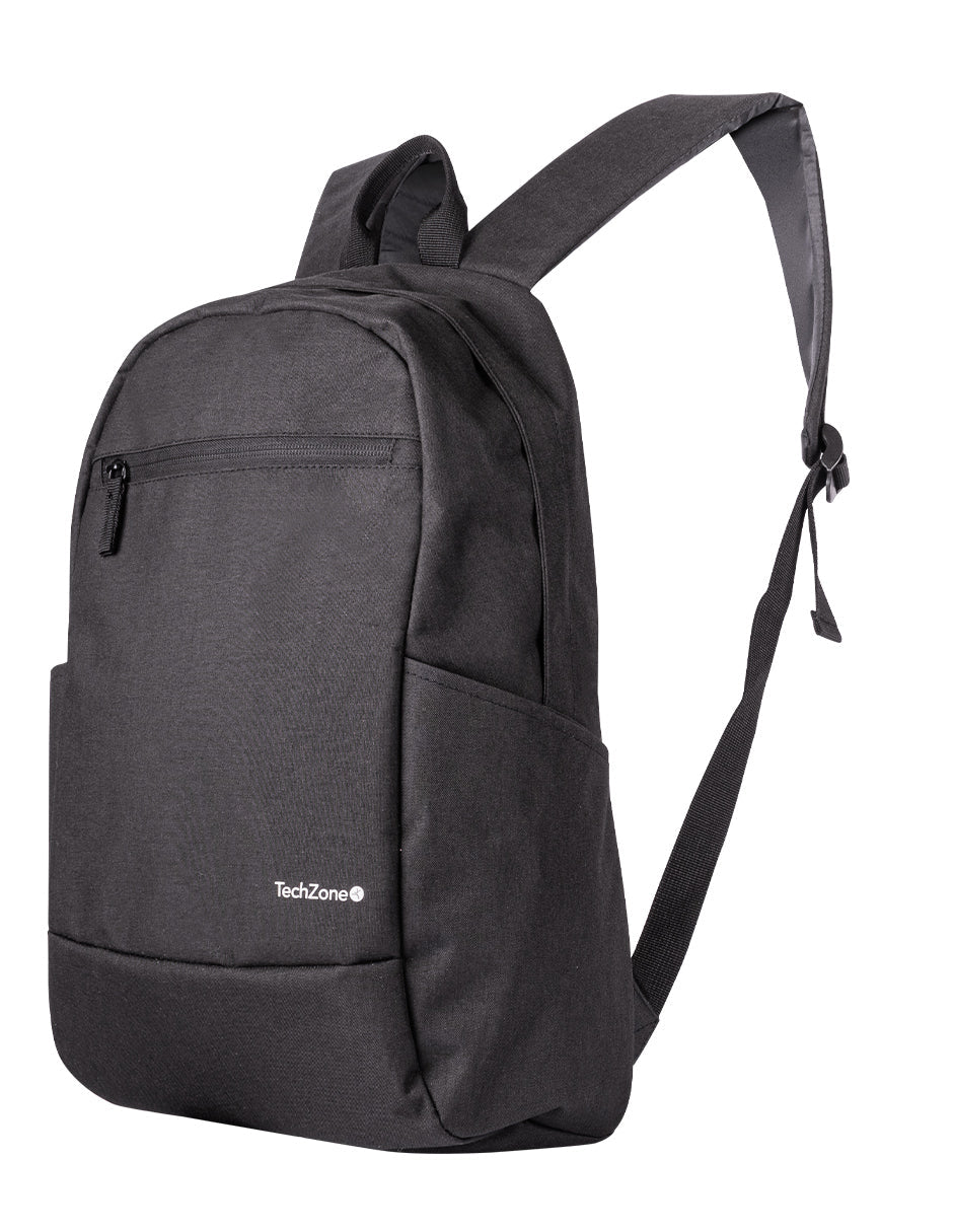 Mochila TechZone Easy Lite Negro con Compartimiento para Laptop de 15.6"