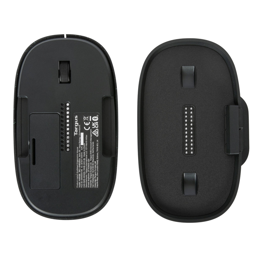 Mouse Targus ErgoFlip EcoSmart Ergonómico Ambidiestro 4000 DPI Inalámbrico Color Negro