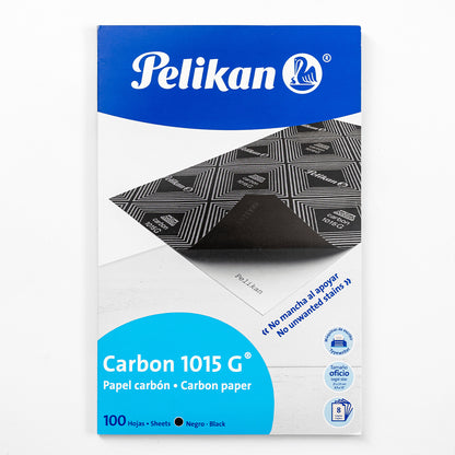 Papel Carbon Pelikan Oficio 1015 G Negro C/100 Hojas