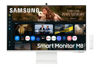 Samsung M8 LS32FM801ULXZX monitor de computadora 81.3 cm (32") 3840 x 2160 Pixeles 4K Ultra HD LCD Blanco