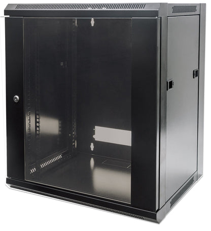 Intellinet 711883 armario rack 12U Bastidor de pared Negro