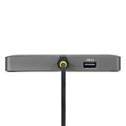 StarTech.com QUAD-USB-DP-ADAPT base para laptop o replicador de puertos Alámbrico USB 3.2 Gen 1 (3.1 Gen 1) Type-C Gris