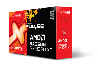 Tarjeta de Video Sapphire Pulse Radeon RX 9060 XT OC 16GB Dual Fan GDDR6 128-bit PCIe 5.0 HDMI DP