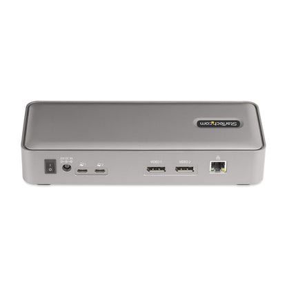 StarTech.com 129N-USBC-KVM-DOCK base para laptop o replicador de puertos Alámbrico USB 3.2 Gen 2 (3.1 Gen 2) Type-C Plata