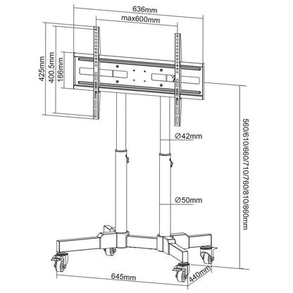 Manhattan 462679 soporte para TV 177.8 cm (70")