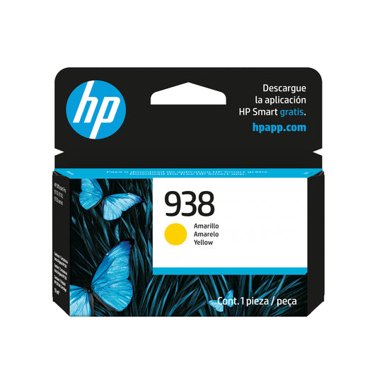Tinta HP Original 938 Rendimiento 800 Páginas Color Amarillo