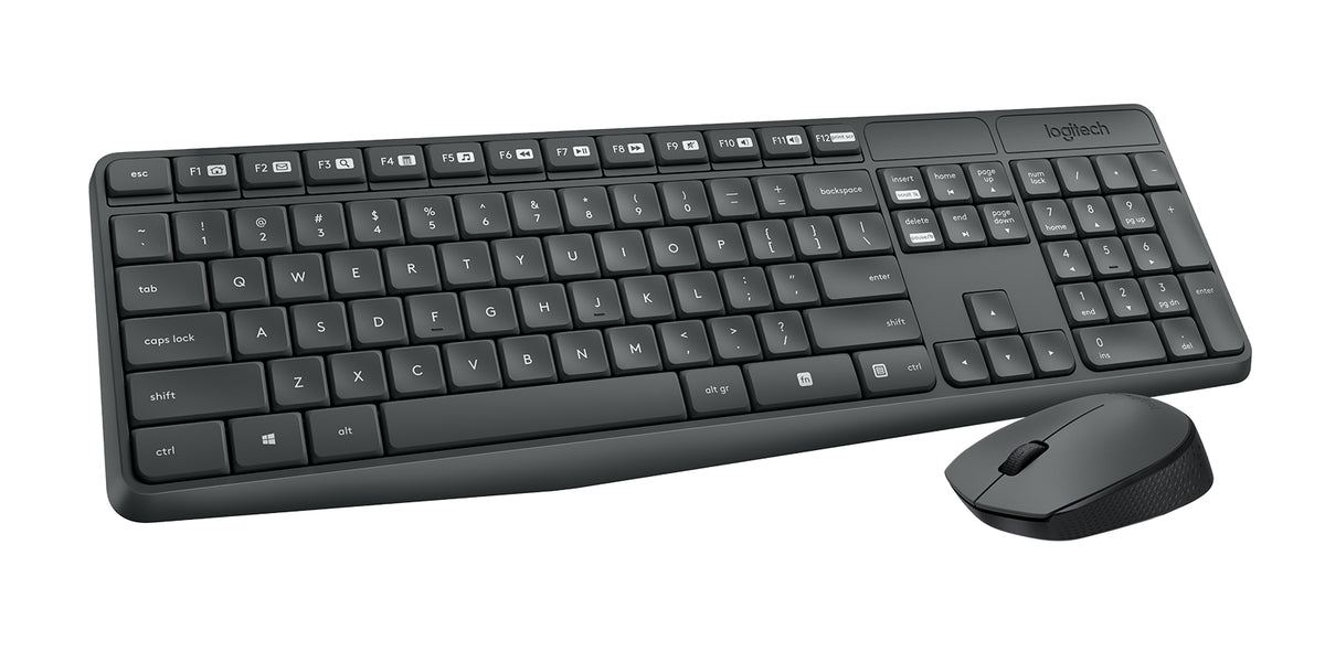 Logitech 920-007901 teclado Ratón incluido Oficina RF inalámbrico Español Gris