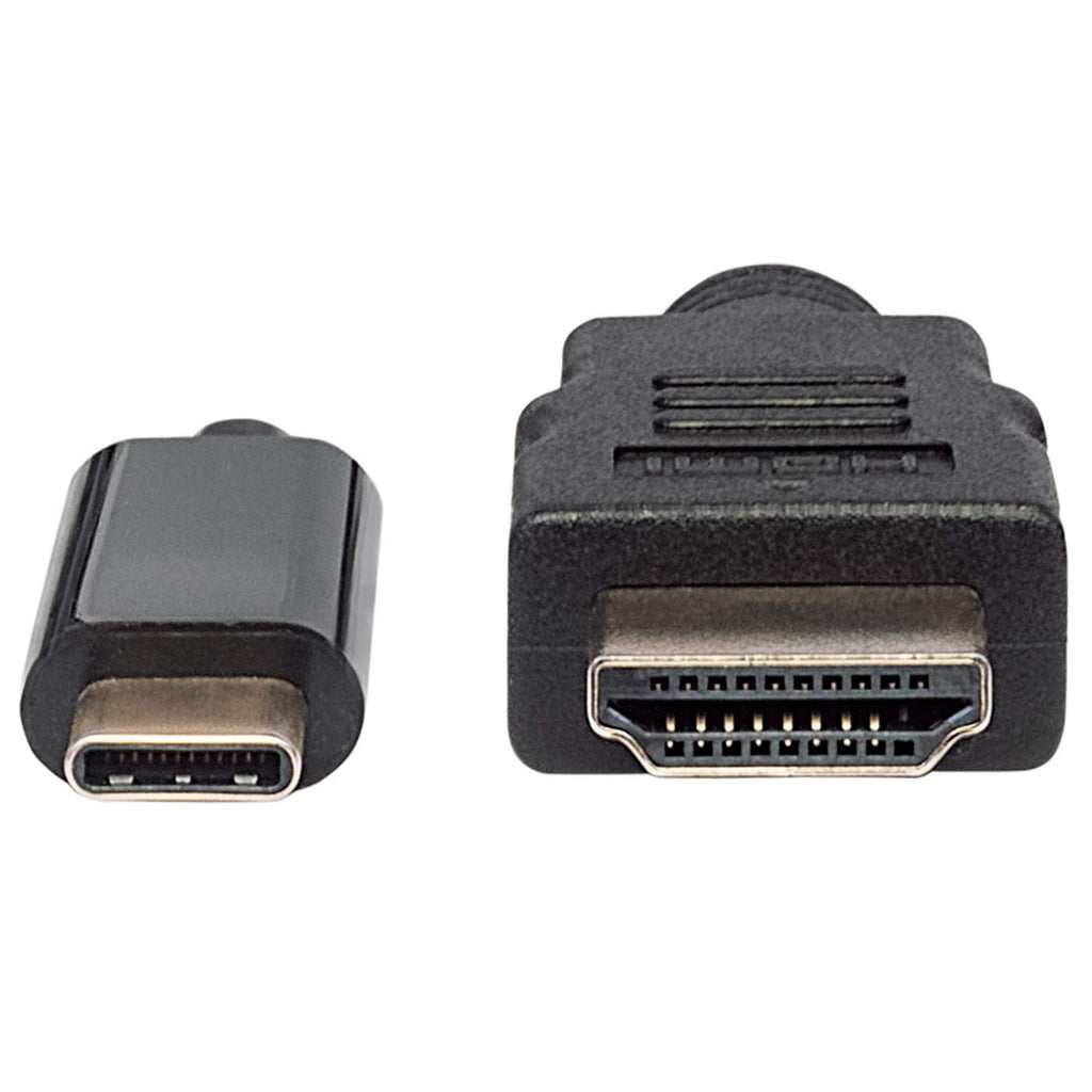 Cable Manhattan Adaptador USB-C a HDMI 4K Salida 1m Color Negro