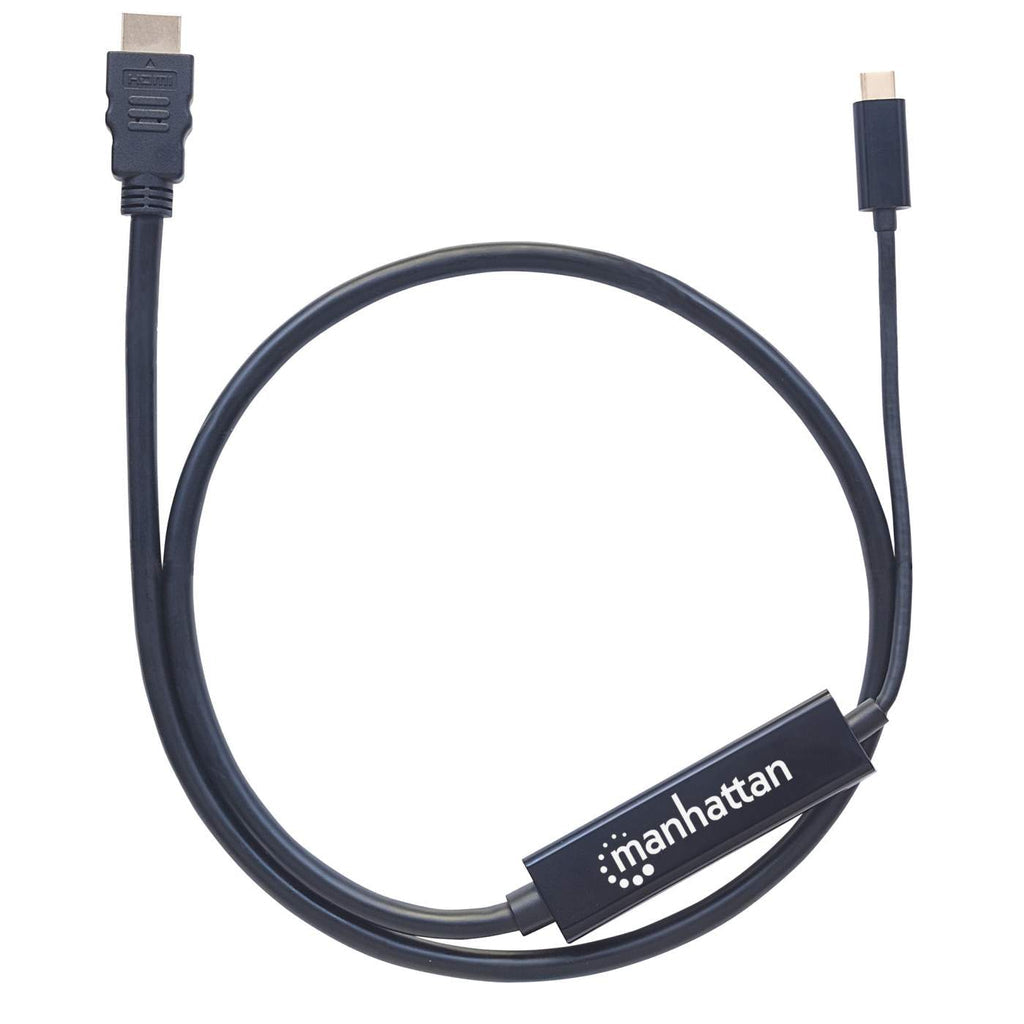 Cable Manhattan Adaptador USB-C a HDMI 4K Salida 1m Color Negro