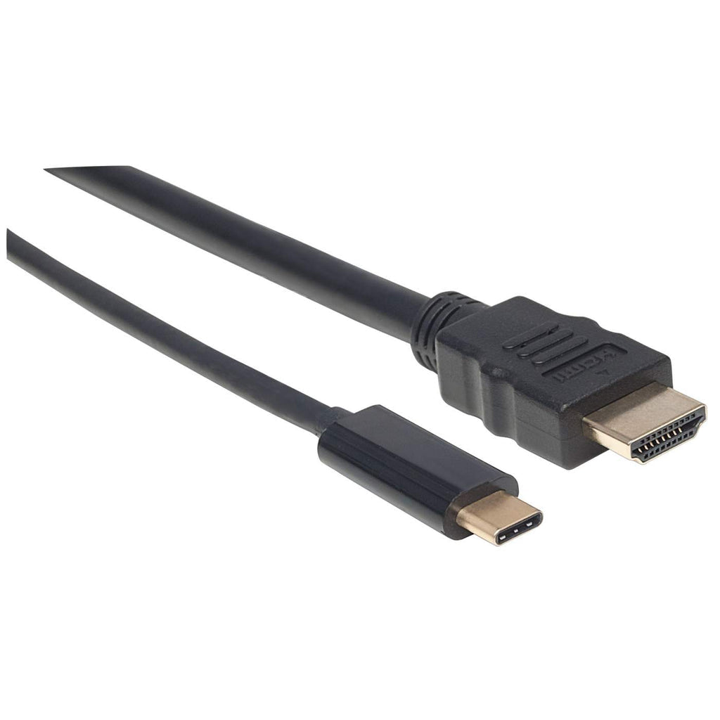 Cable Manhattan Adaptador USB-C a HDMI 4K Salida 1m Color Negro