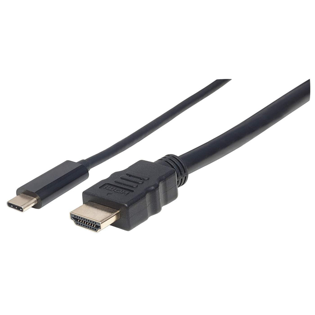 Cable Manhattan Adaptador USB-C a HDMI 4K Salida 1m Color Negro