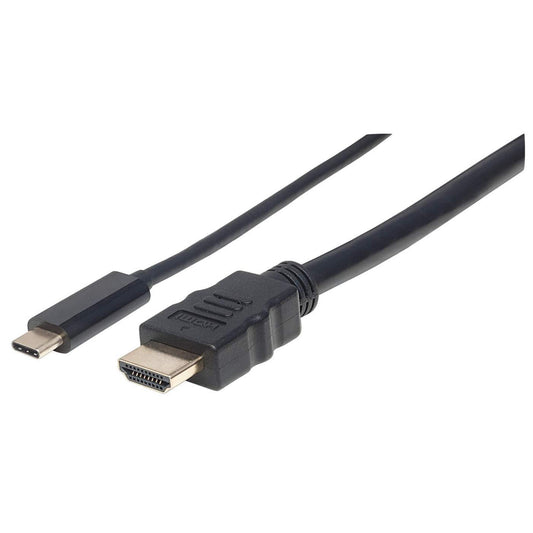 Cable Manhattan Adaptador USB-C a HDMI 4K Salida 1m Color Negro