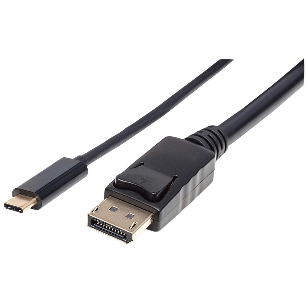 Cable Manhattan Adaptador USB-C a DisplayPort 4K a 60Hz 2m Color Negro