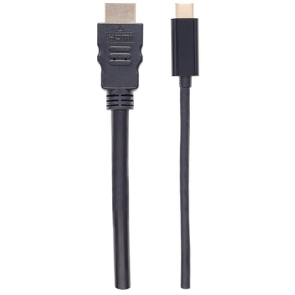 Cable Manhattan Adaptador USB-C a HDMI 4K Salida 2m Color Negro