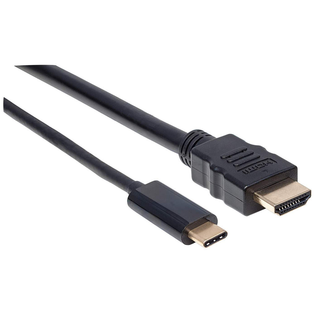 Cable Manhattan Adaptador USB-C a HDMI 4K Salida 2m Color Negro