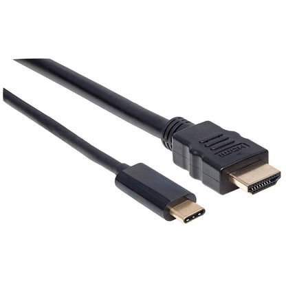 Cable Manhattan Adaptador USB-C a HDMI 4K Salida 2m Color Negro