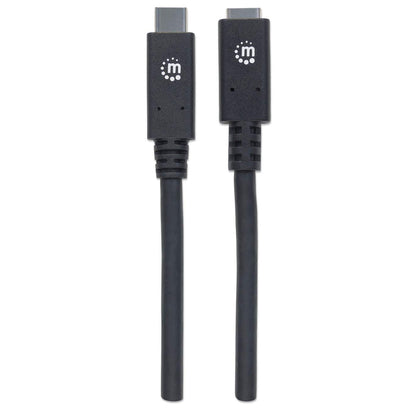 Manhattan 355230 cable USB USB 3.2 Gen 2 (3.1 Gen 2) 0.5 m USB C 10 Gbit/s Negro