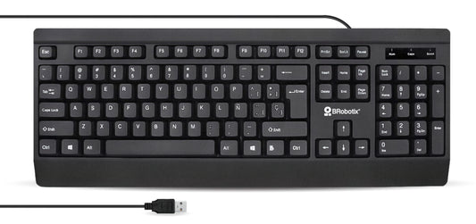 BRobotix 6007181 teclado Universal QWERTY Inglés Negro