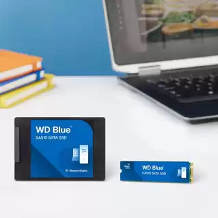 Unidad de Estado Sólido Western Digital Interno Blue SA510 500GB 2.5" 7mm SATA lll Lect 555/440 MBs p