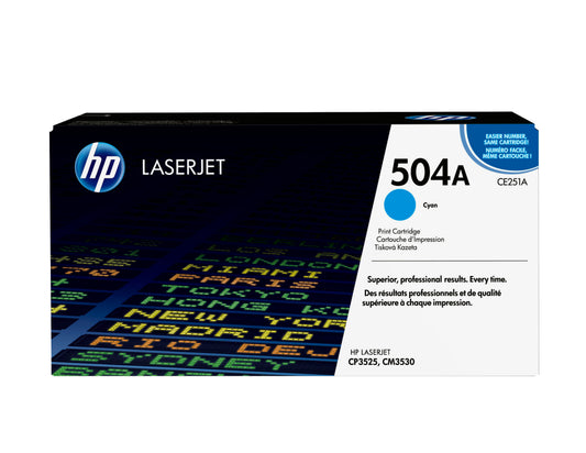 TONER HP CP3525 CM3530 MFP CYAN