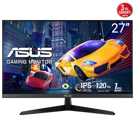 Monitor Asus 27" Led VY279HGR Eye Care 1920x1080 120Hz 1ms IPS HDMI/VGA Adaptative Sync