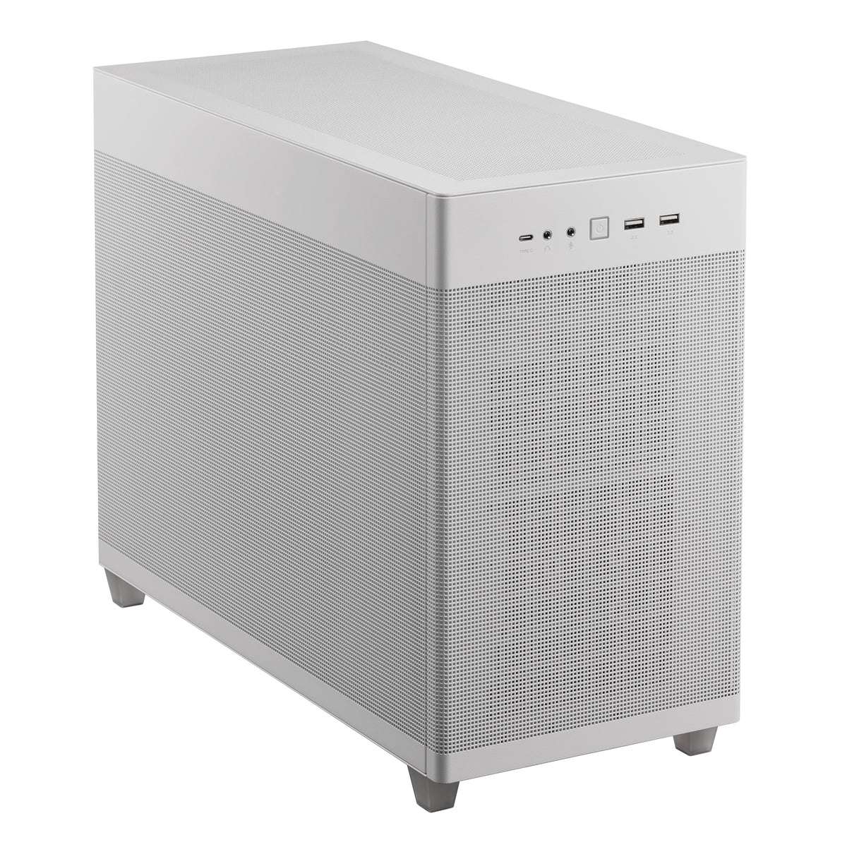 Gabinete Asus Prime AP201 White Paneles de Malla Micro ATX Blanco