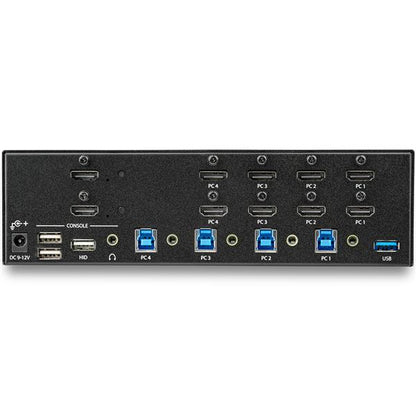 StarTech.com SV431DHD4KU interruptor KVM Montaje en rack Negro